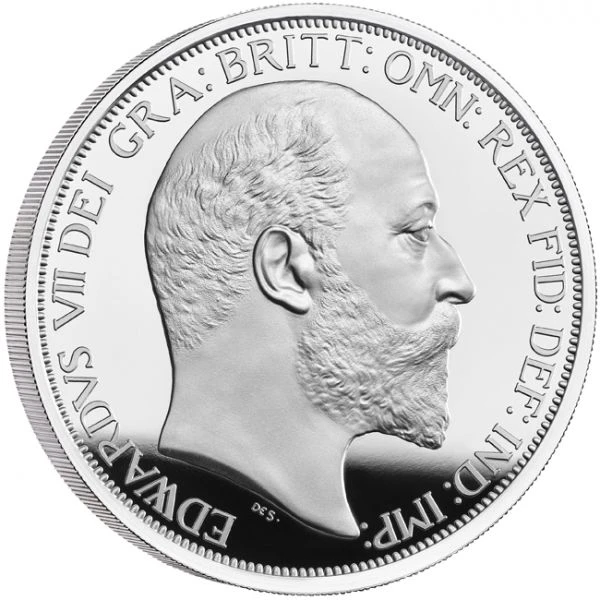 Král Edward VII. 5 uncí stříbra PP