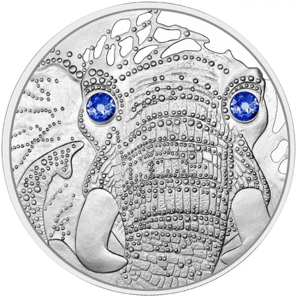 Afrika - klid slona, stříbrná mince