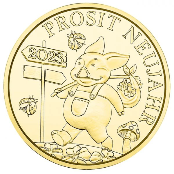 Šťastný žeton 2023, zlatá mince