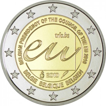 2 Euro CuNi předsednictví Belgie v EU: 2010 PP