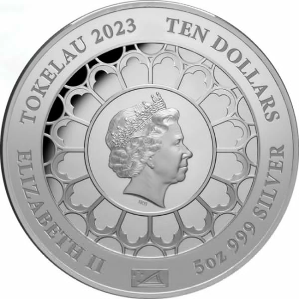 70. výročí korunovace královny Alžběty II, stříbrná mince