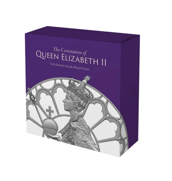 70. výročí korunovace královny Alžběty II, stříbrná mince