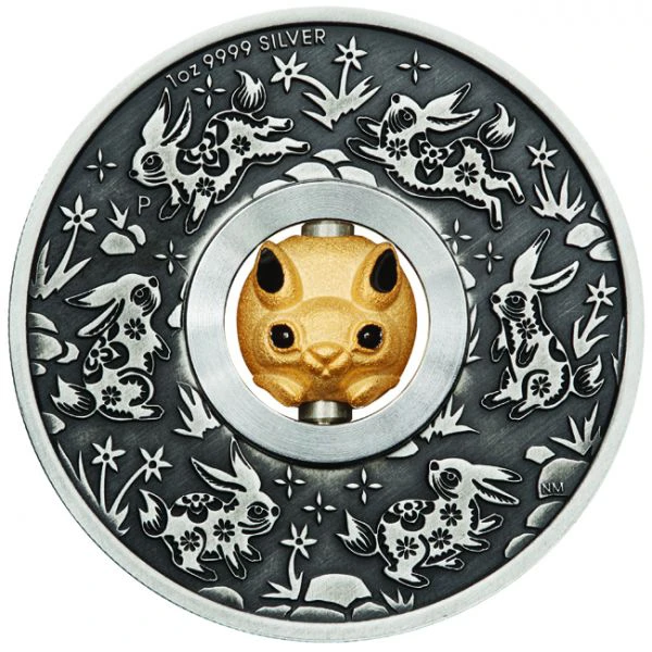 Lunární králík, Perth Mint, ražba AN