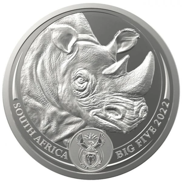 Big Five II - Nosorožec 2022, 1 oz stříbra