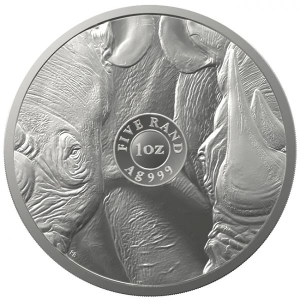 Big Five II - Nosorožec 2022, 1 oz stříbra
