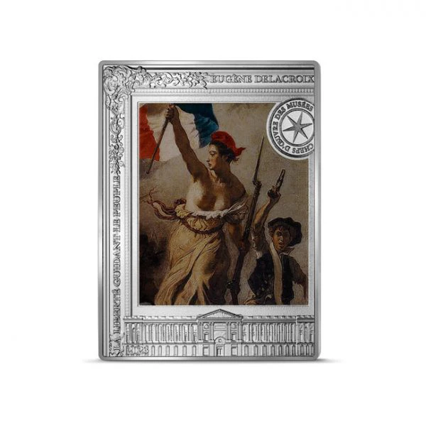 Svoboda vede lid na barikády - obraz od Delacroixe v barvě