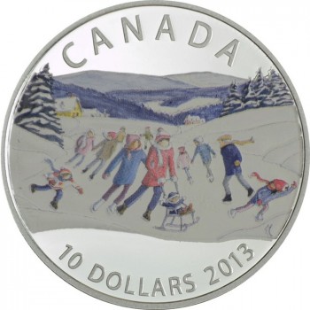 10 dolar Stříbrná mince Zimní krajina PP