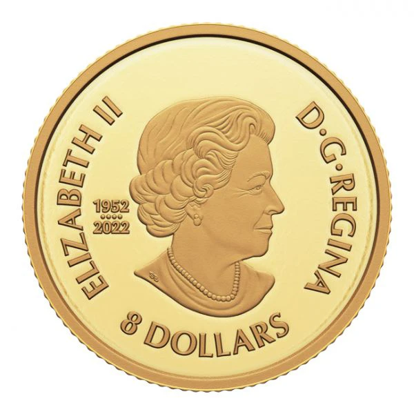 Nebeský drak, zlatá mince Kanada