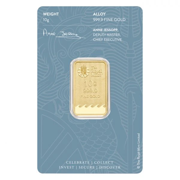 Zlatý slitek 10 g - Královská mincovna