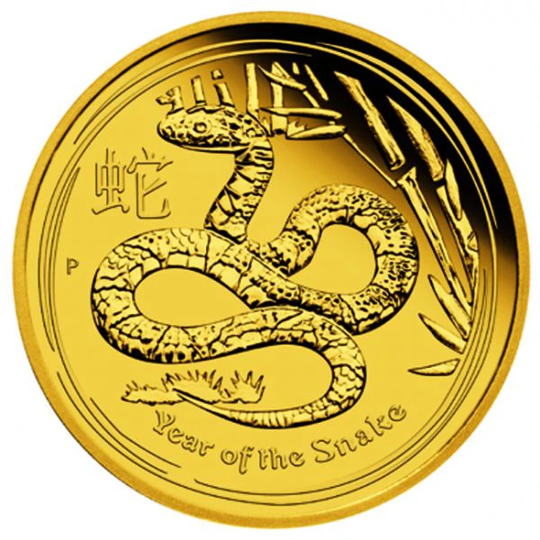 Zlatá mince Lunární série II - Rok Hada 2013, 1 Oz, PP