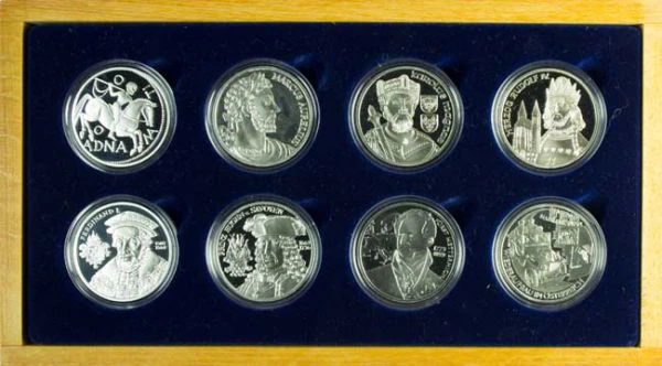 400 Euro -Stříbrné mince Rakousko v běhu doby Set PP