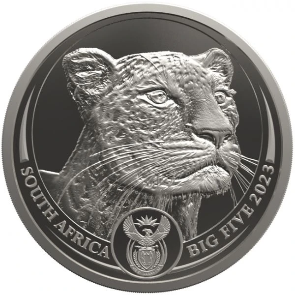 Big Five II - Leopard 2023, 1 oz platiny