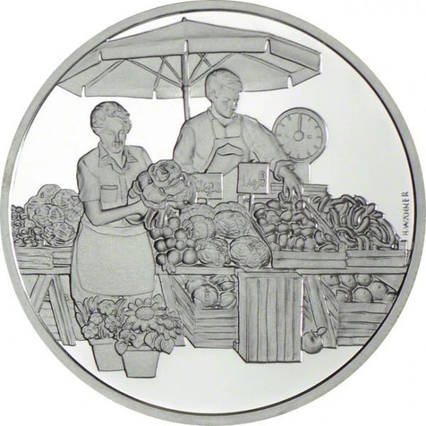 Města, stříbrná mince