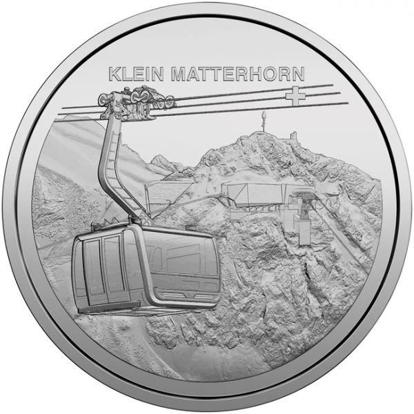 Malý Matterhorn, stříbrná mince PP, ražba pouze 3050 ks