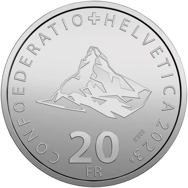 Malý Matterhorn, stříbrná mince PP, ražba pouze 3050 ks