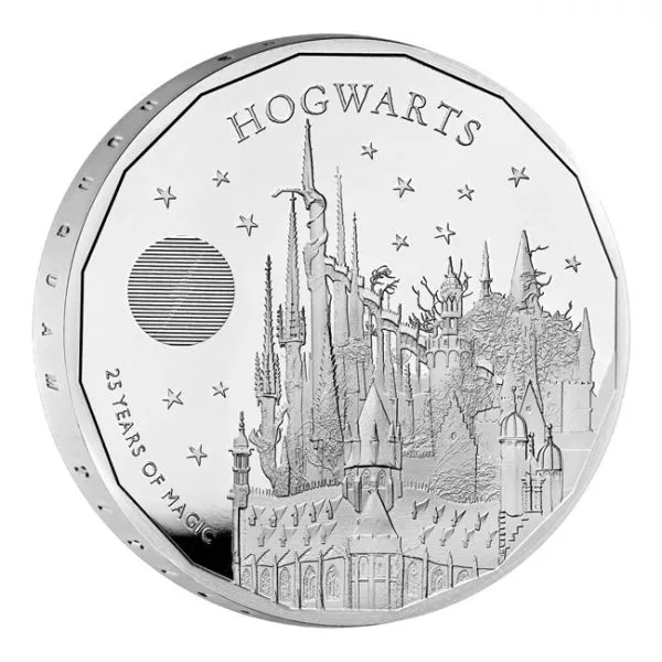 Hogwarts, stříbrná mince 1 oz