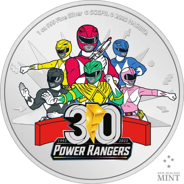 Power Rangers, 1 oz stříbra 