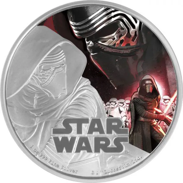 Hvězdné války - Kylo Ren, 1 oz stříbra