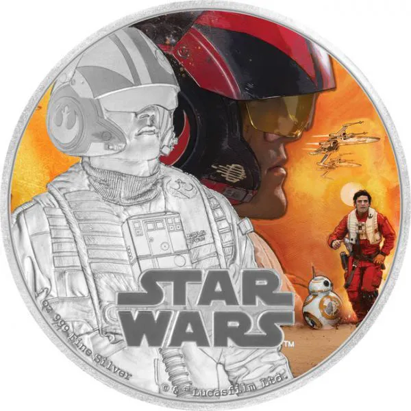 Hvězdné války - Poe Dameron, 1 oz stříbra