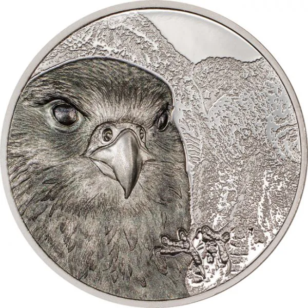 Sokol mongolský, 1 oz platiny