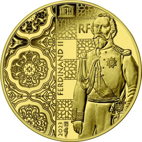 Palác Pena v Sientře - Portugalsko, zlatá mince