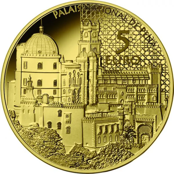 Palác Pena v Sientře - Portugalsko, 0,5 g zlata