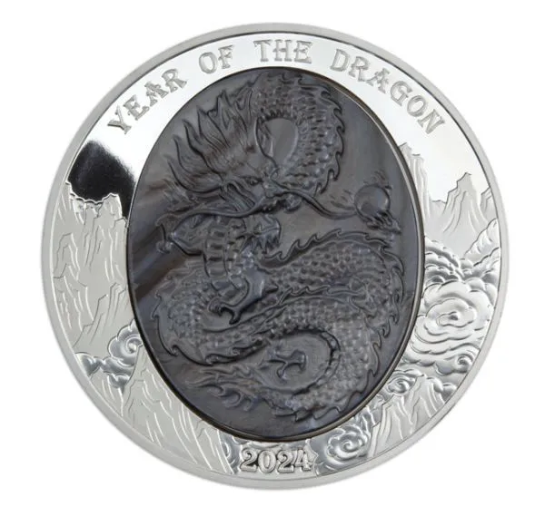 Lunární drak, 5 oz stříbra