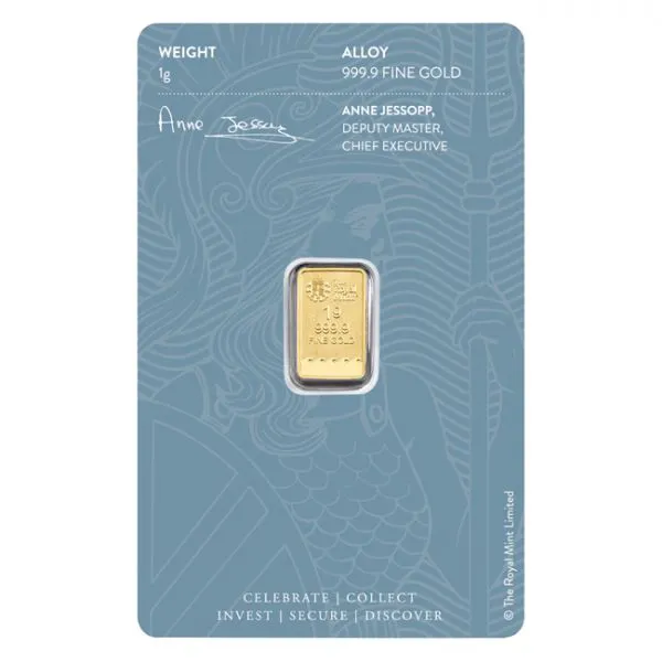 Gold bar 1g -The Royal Mint