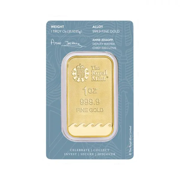 Zlatý slitek Britská královská mincovna, 1 oz