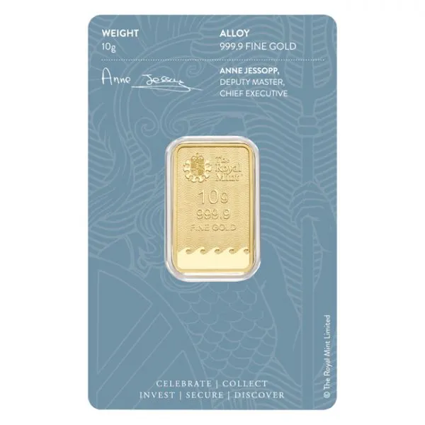 Zlatý slitek Britská královská mincovna, 10 g 