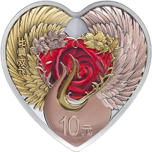 Láska - příznivá kultura, stříbrná mince