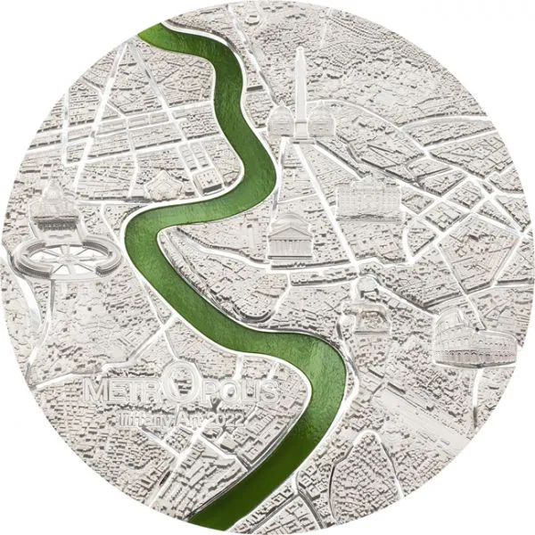 Tiffany Art - Metropolis Rom 2022, 3 oz stříbra