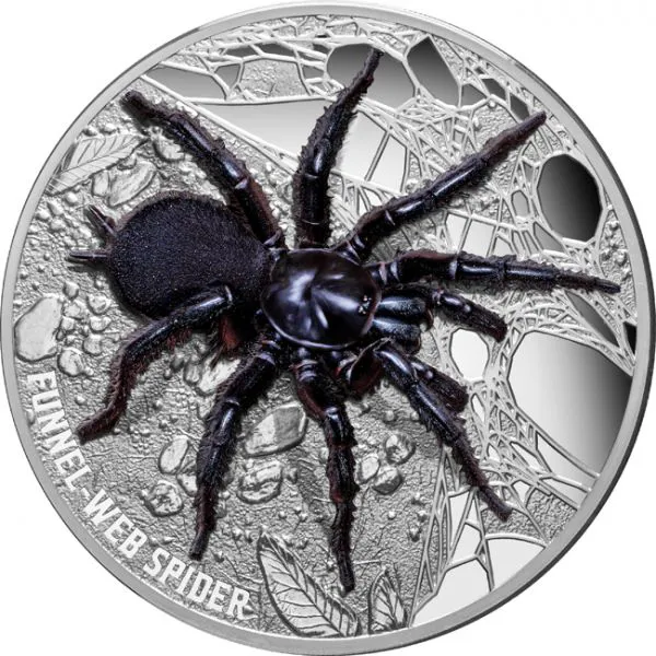 Australský nálevkovitý pavouk, 3 oz stříbra