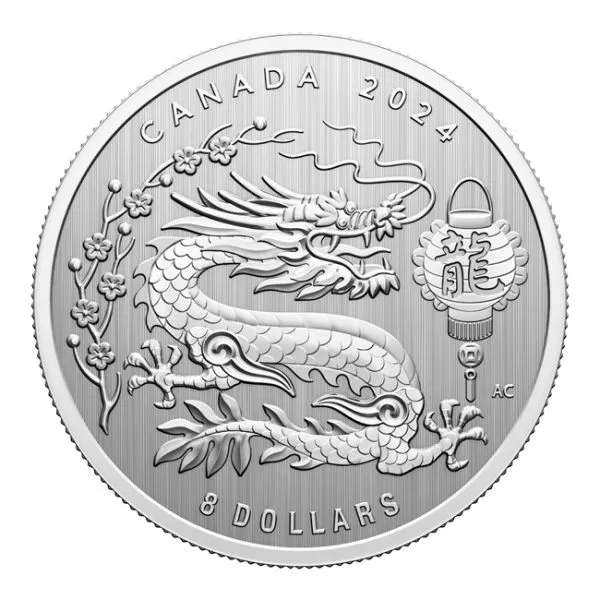 Lunární drak 2024, 1/4 oz stříbra