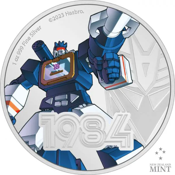 Transformers - Soundwave, 1 oz stříbrná kolorovaná mince