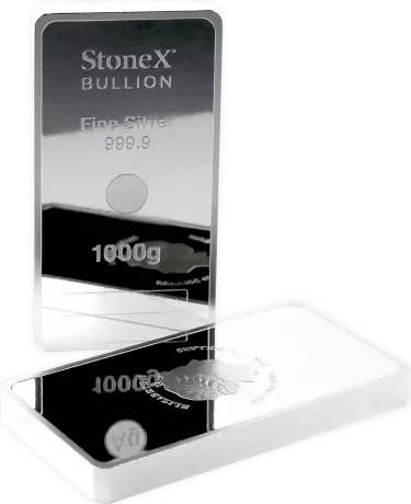 Stříbrná mince StoneX Bar - 1000 g