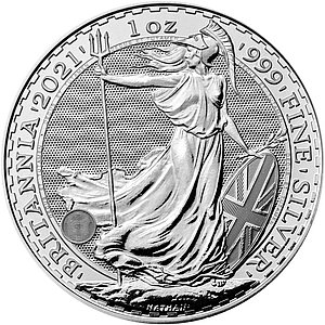 Stříbrná mince Britannia 1 oz Elizabeth II - různé roky