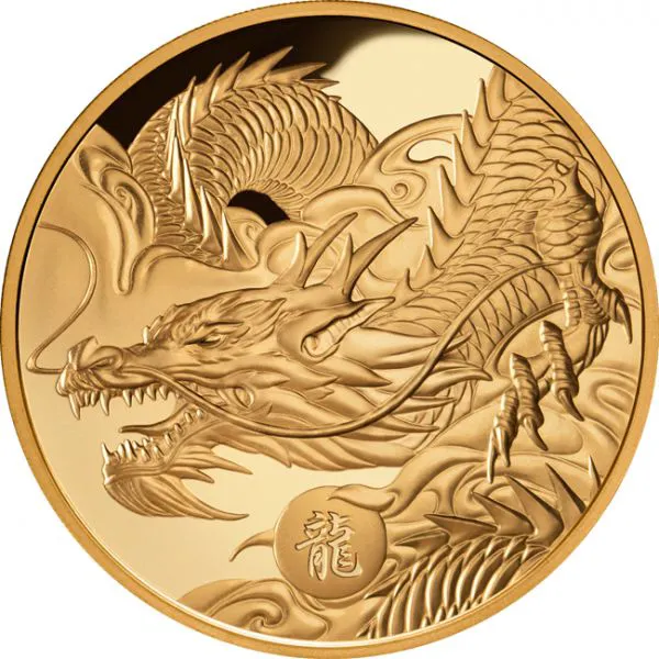 Zlatá mince Lunární drak 2024, 1 oz, emise 150 ks