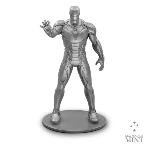 Stříbrná figurka Iron Man