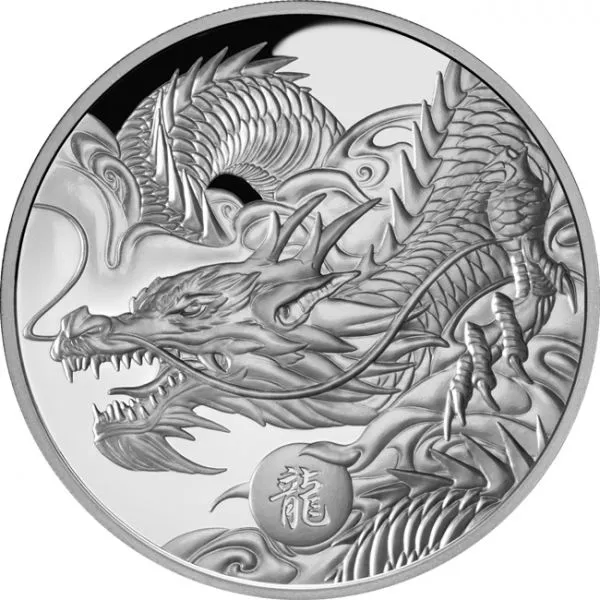Lunární drak 2024, 1 oz stříbra