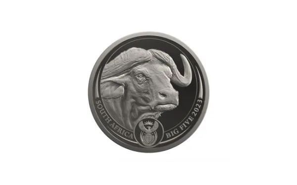 Big Five II - Bůvol 2023, 1 oz platiny