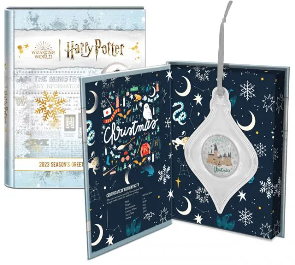 Vánoční pozdravy 2023 - Harry Potter, 1 oz stříbra