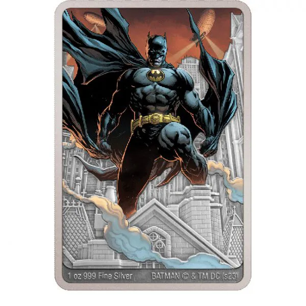 Batman, obdéníková stříbrná mince