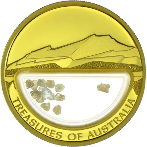 Poklady Austrálie - Diamanty, 1 oz zlata