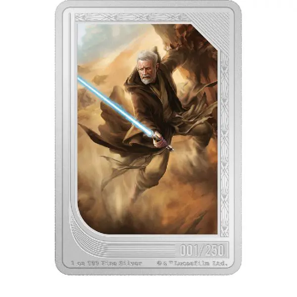 Obi-Wan Kenobi 2023 - obdélníková mince, 1 oz stříbra