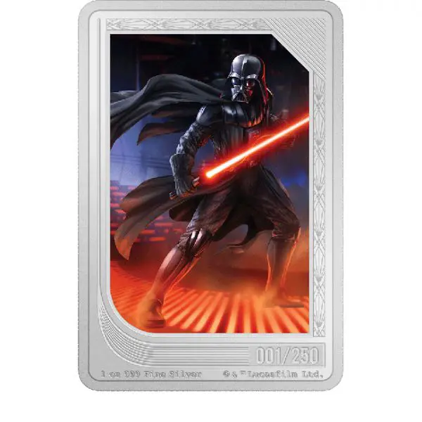 Darth Vader 2023 - obdélníková mince, 1 oz stříbra