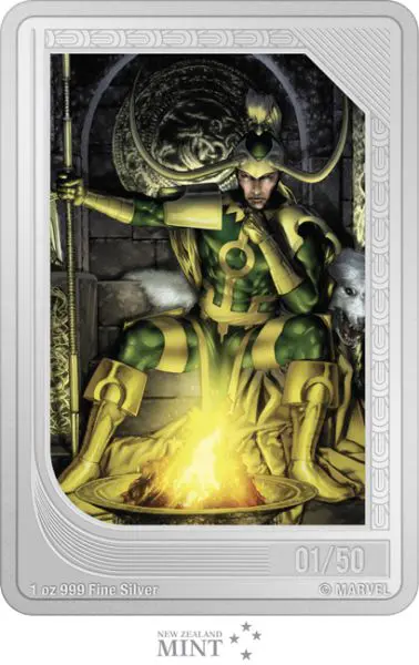 Loki 2023 - obdélníková mince, 1 oz stříbra