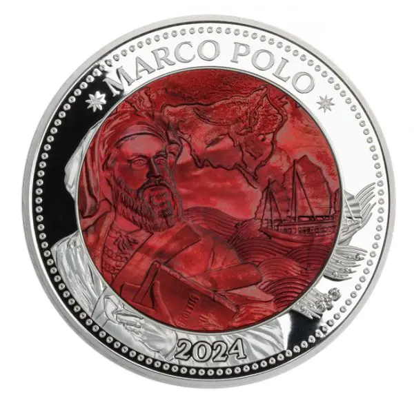 Stříbrná mince Marco Polo, 3 oz stříbra 