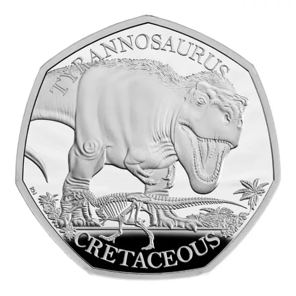 Tyrannosaurus 2024, 1/4 oz stříbra