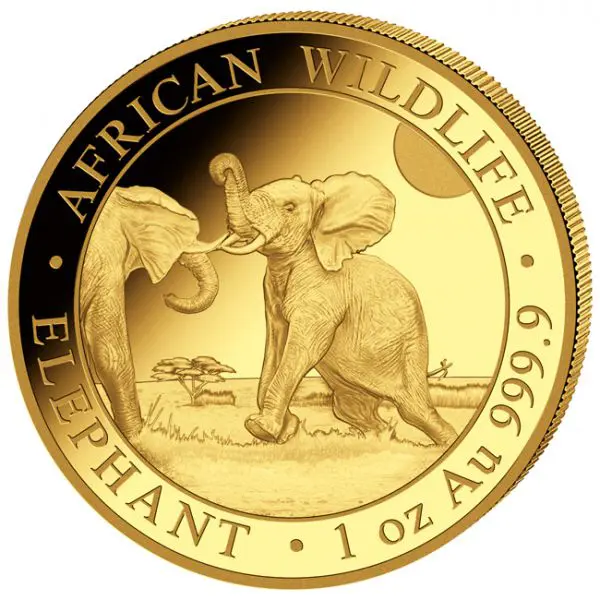 Slon 2024, Somálsko, 1 oz zlata